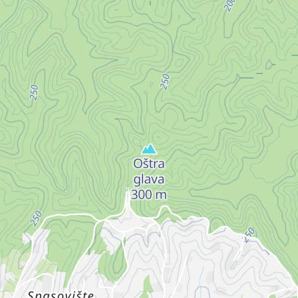 Map of Oštra glava