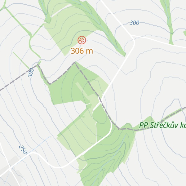 Map of Antonínský kopec