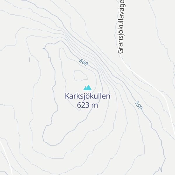 Map of Karksjökullen