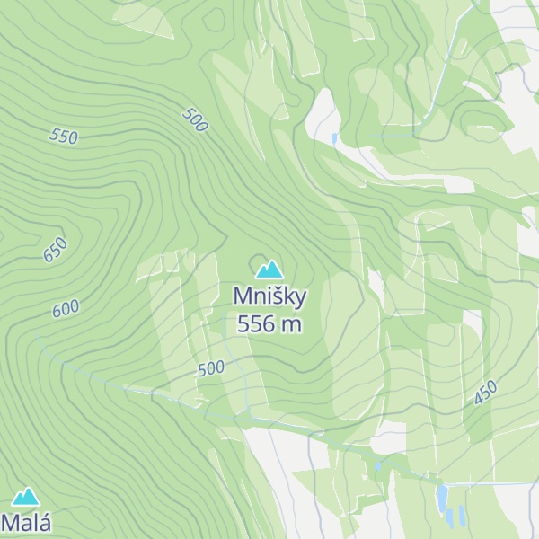 Map of Mnišky