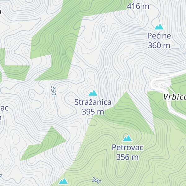 Map of Stražanica