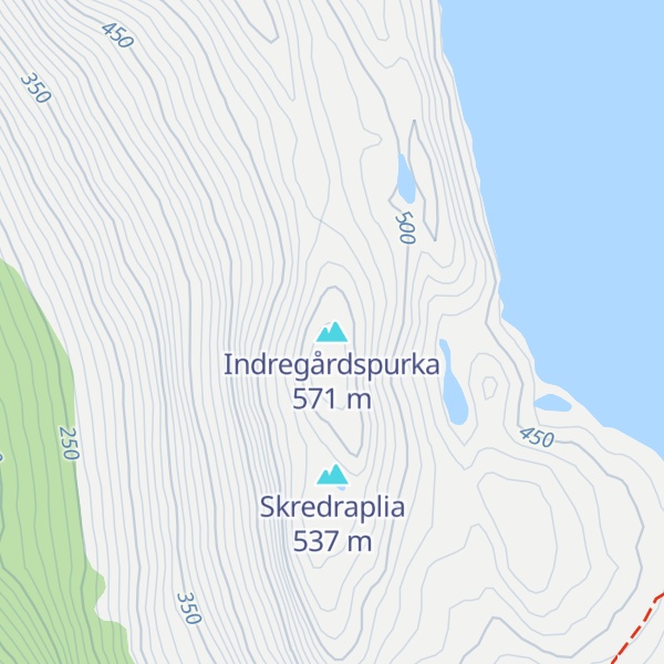 Map of Indregårdspurka