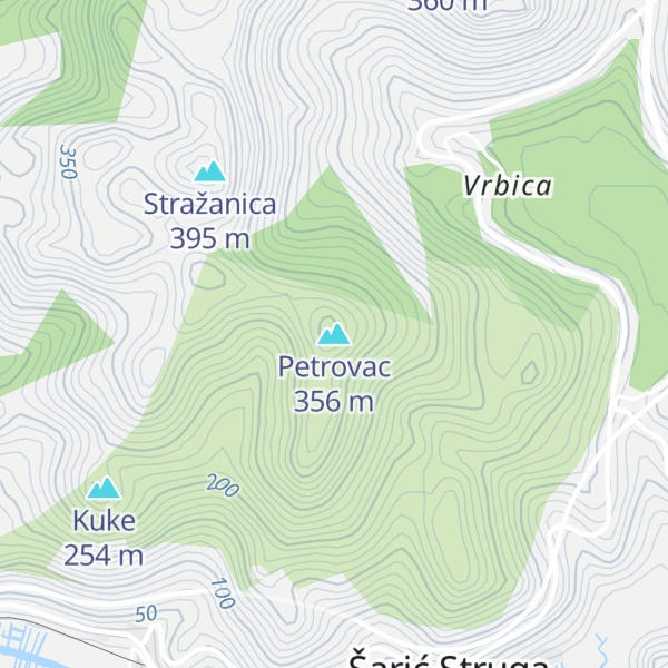 Map of Petrovac