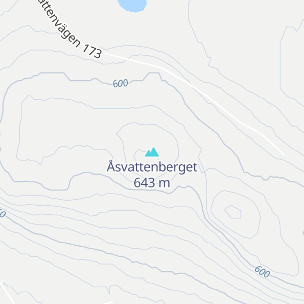 Map of Åsvattenberget