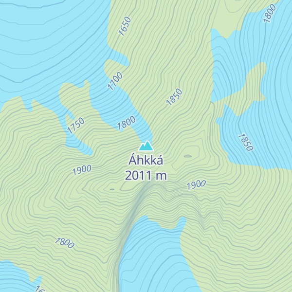 Map of Áhkká