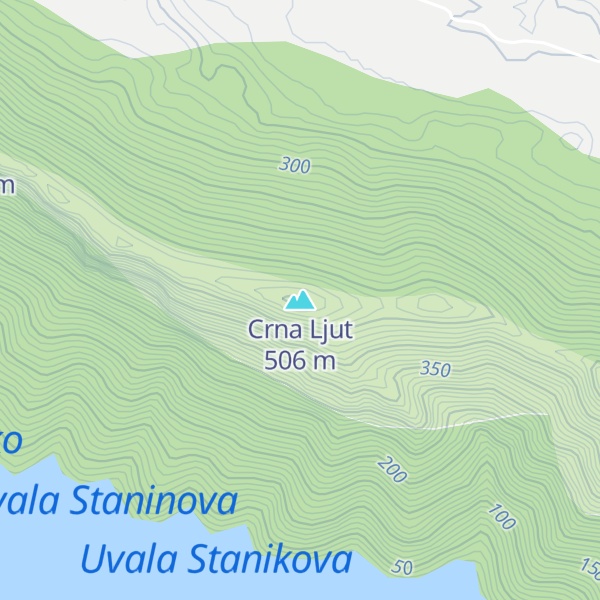 Map of Crna Ljut