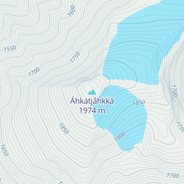 Map of Áhkátjåhkkå