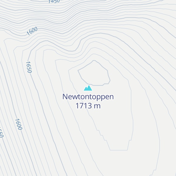 Map of Newtontoppen
