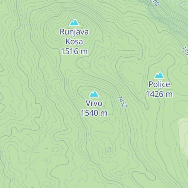 Map of Vrvo