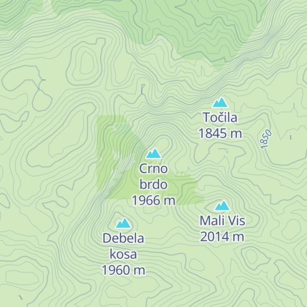 Map of Crno brdo