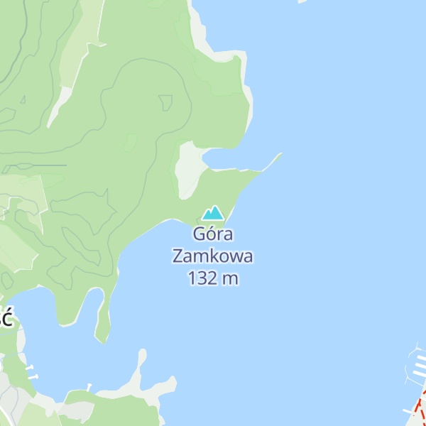 Map of Góra Zamkowa