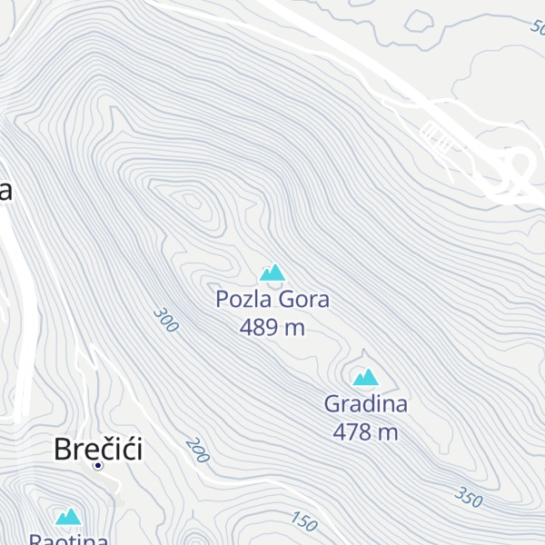 Map of Pozla Gora