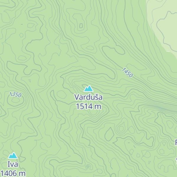 Map of Varduša