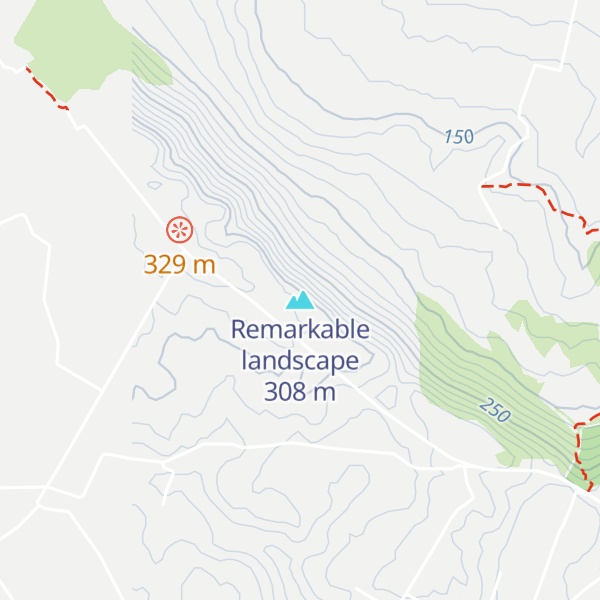 Map of Remarkable landscape