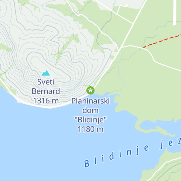 Map of Planinarski dom "Blidinje"