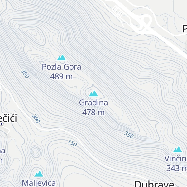 Map of Gradina