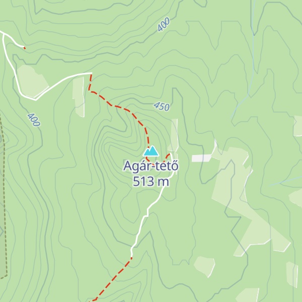 Map of Agár-tető
