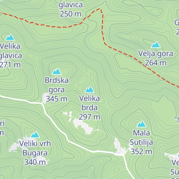 Map of Velika brda