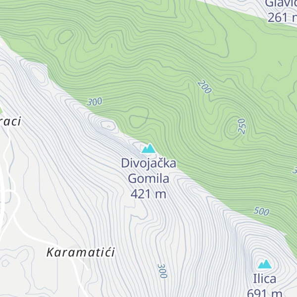 Map of Divojačka Gomila