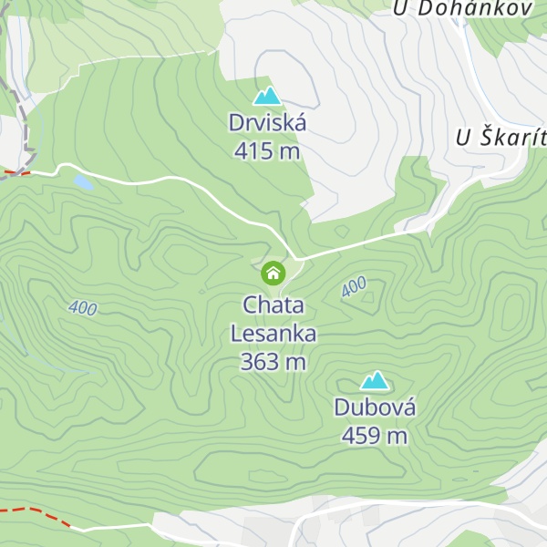 Map of Chata Lesanka