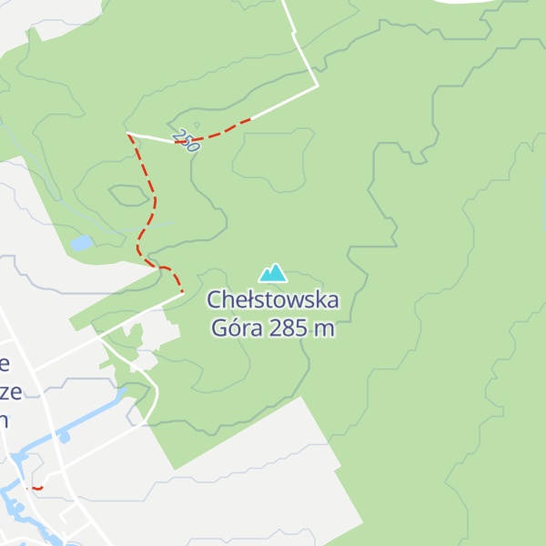 Map of Chełstowska Góra