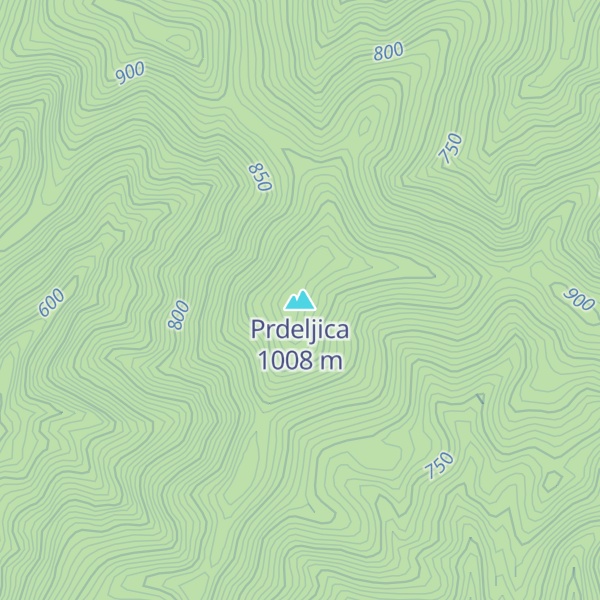 Map of Prdeljica