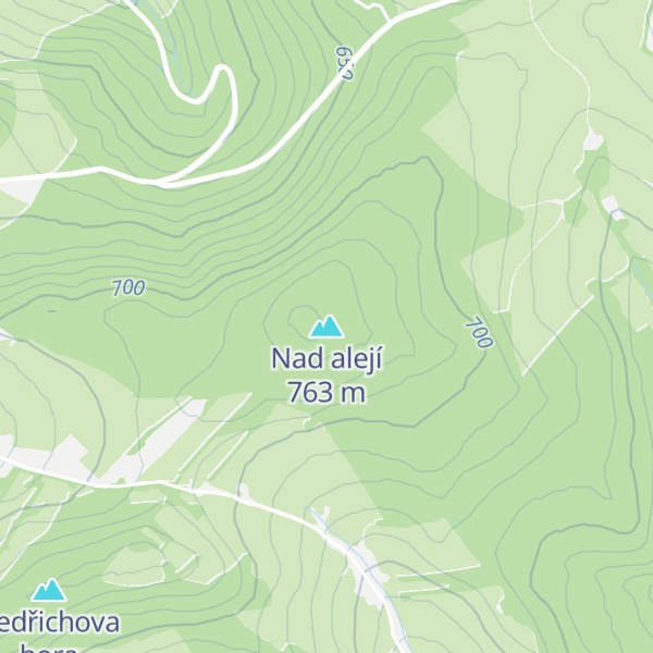 Map of Nad alejí