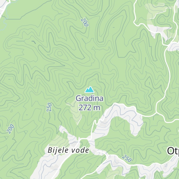 Map of Gradina