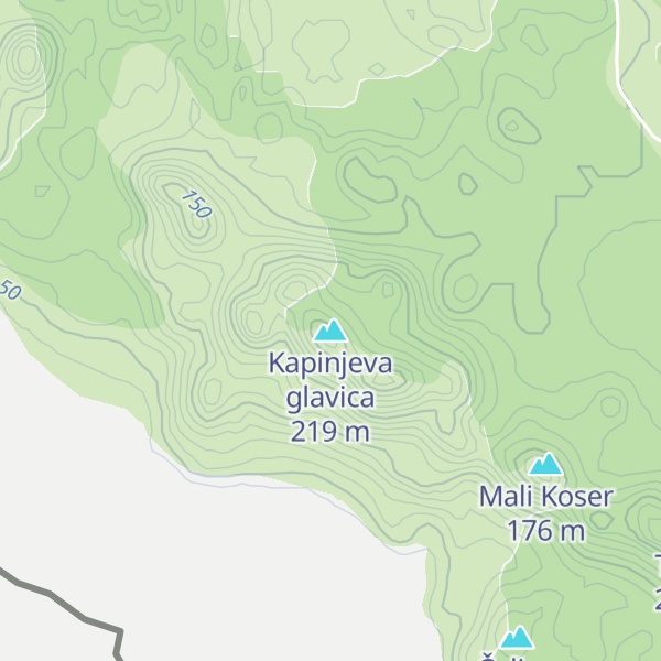 Map of Kapinjeva glavica