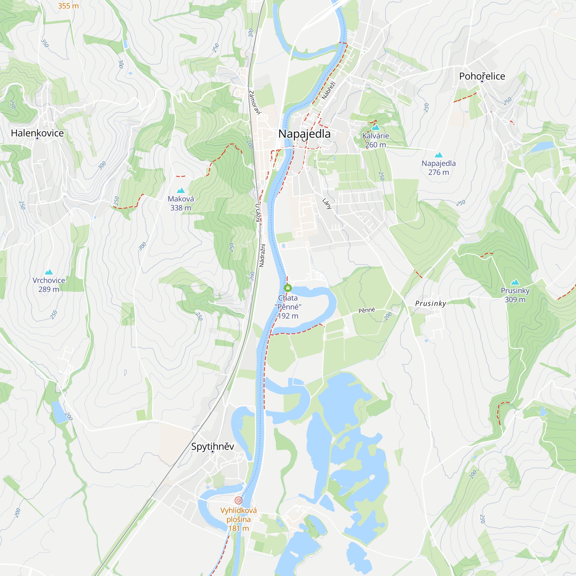 Chata "Pěnné" map