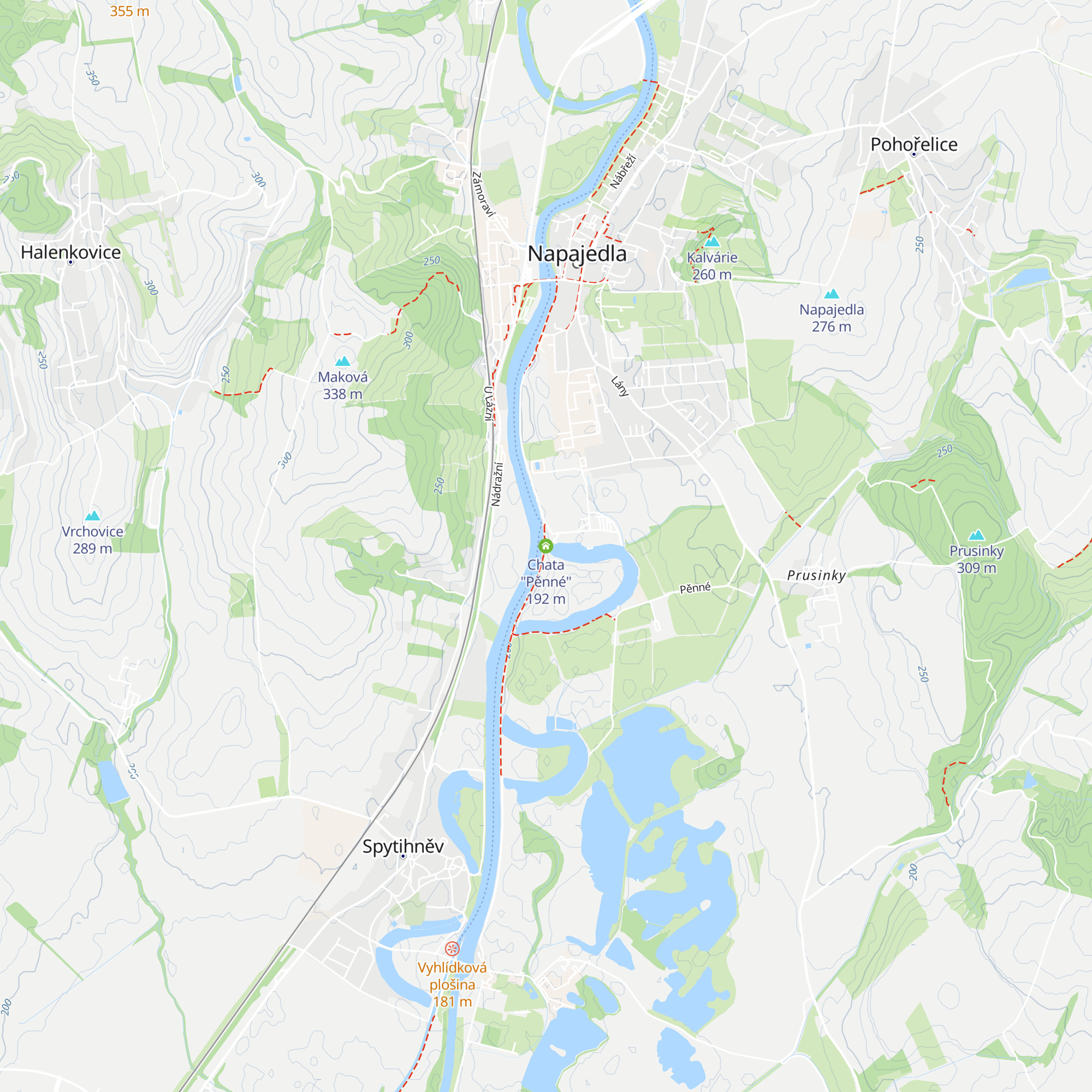 Chata "Pěnné" map