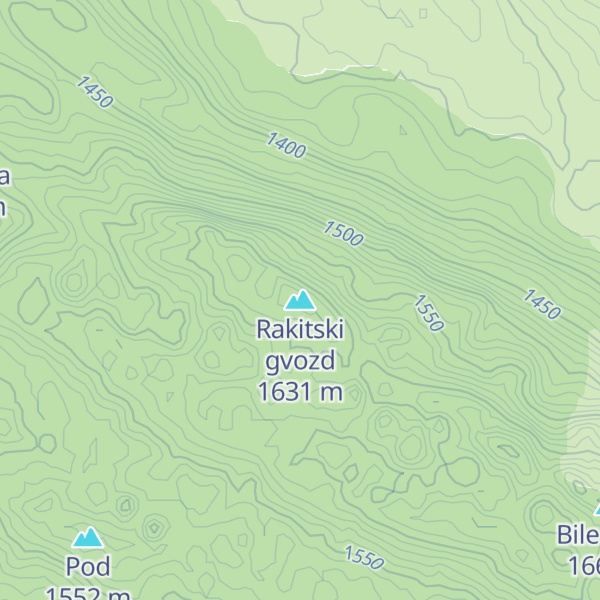 Map of Rakitski gvozd
