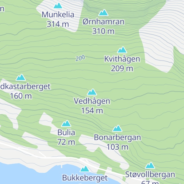 Map of Vedhågen