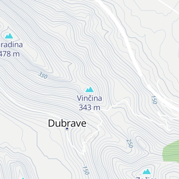 Map of Vinčina