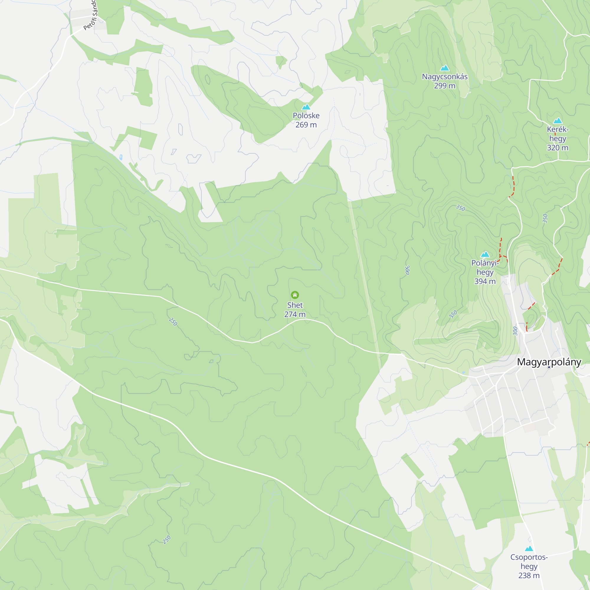 Shet map