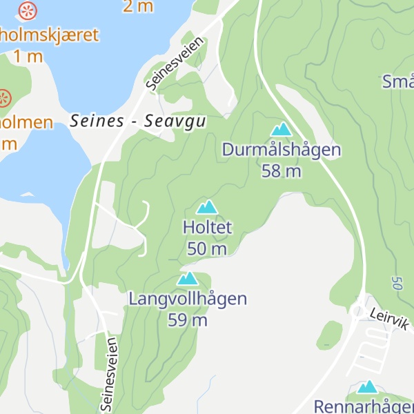 Map of Holtet