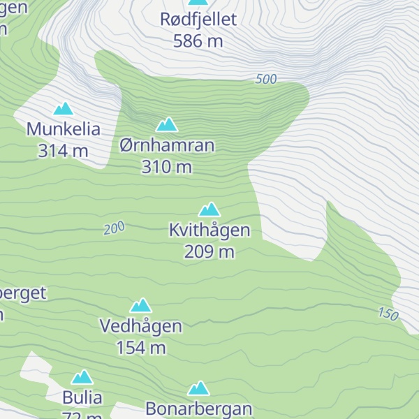 Map of Kvithågen