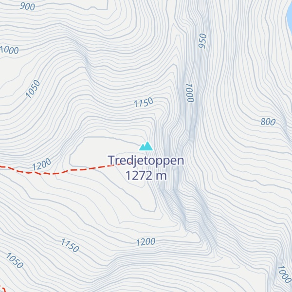 Map of Tredjetoppen
