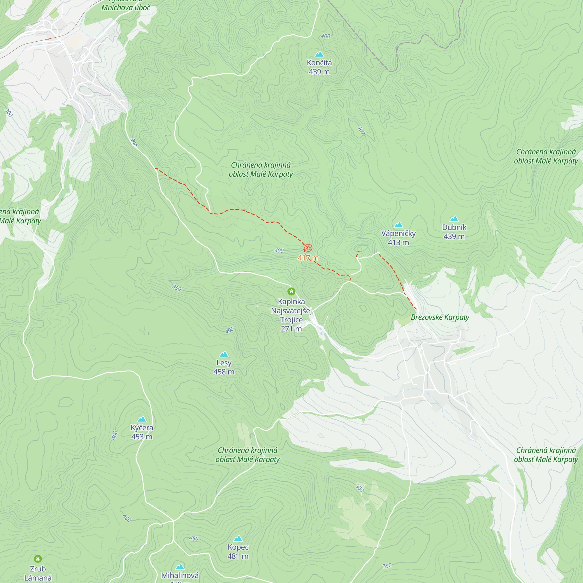Kaplnka Najsvätejšej Trojice map