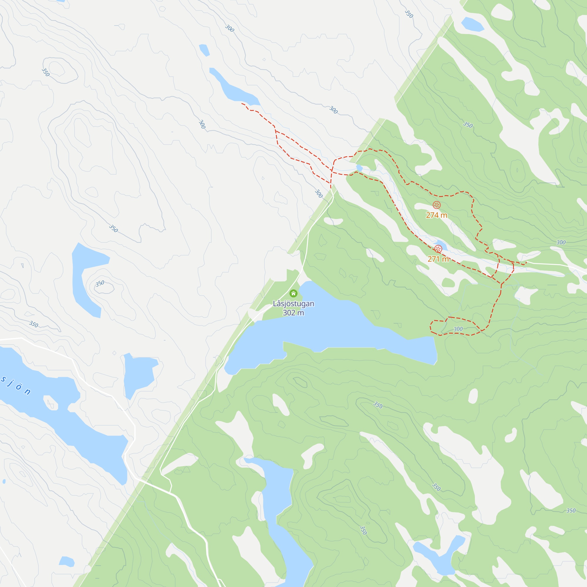 Låsjöstugan map