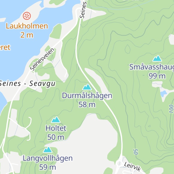 Map of Durmålshågen