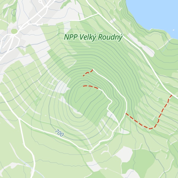 Map of Velký Roudný