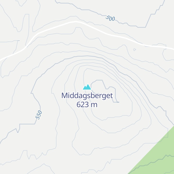 Map of Middagsberget