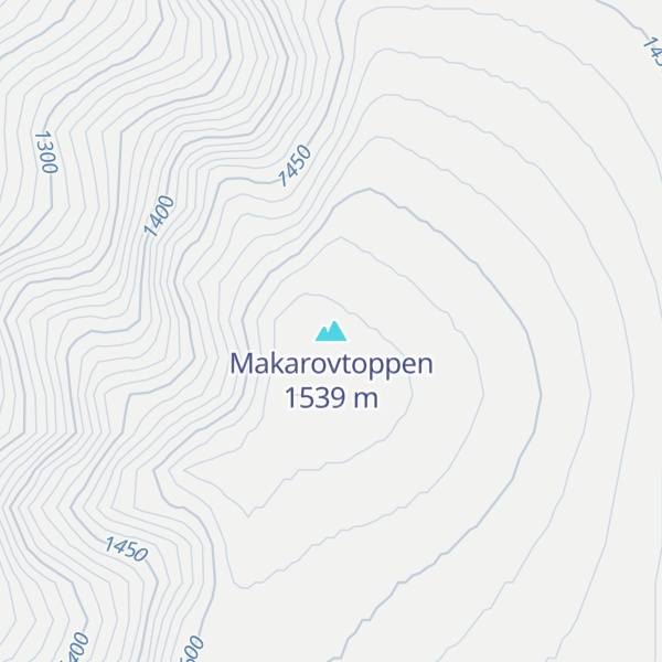 Map of Makarovtoppen
