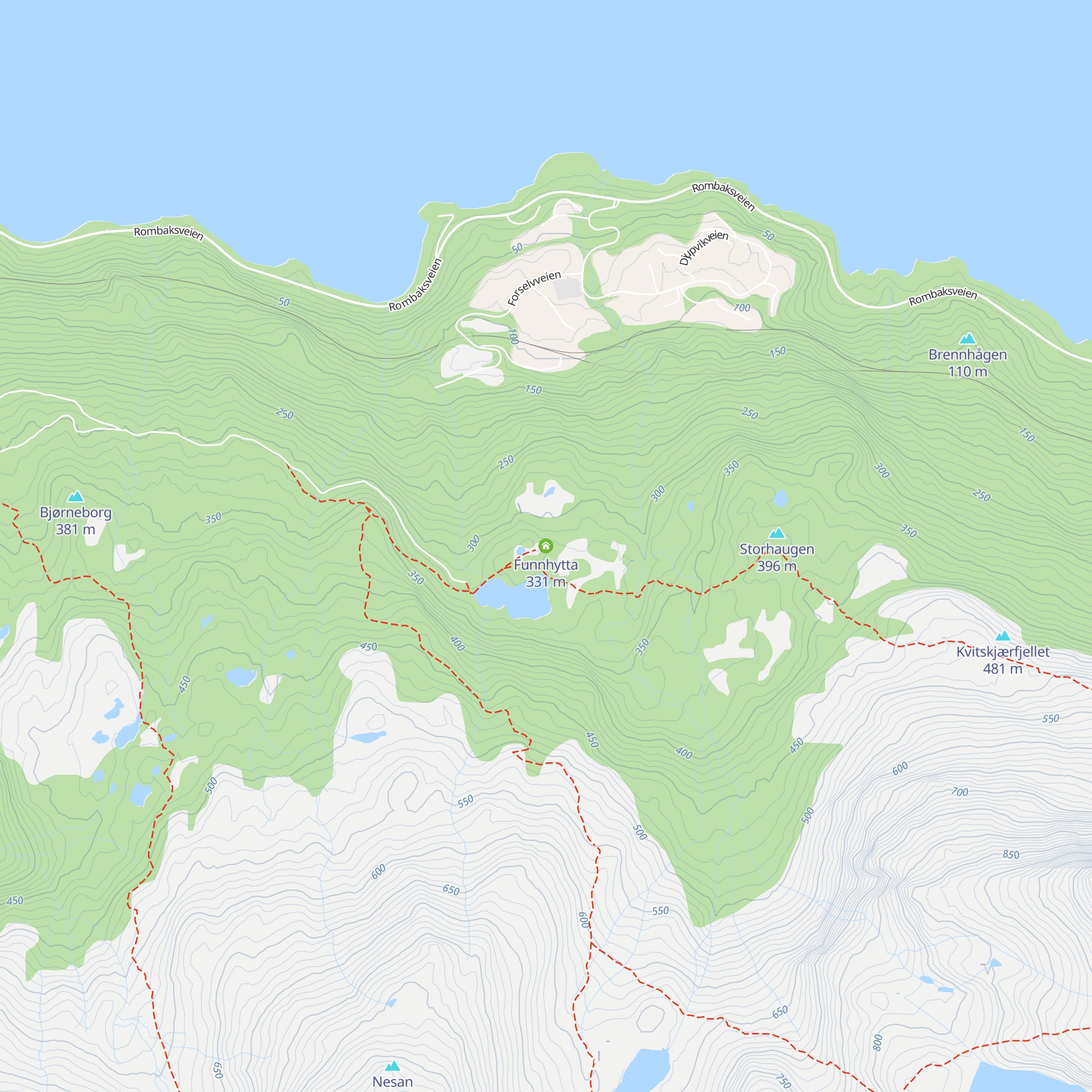 Funnhytta map