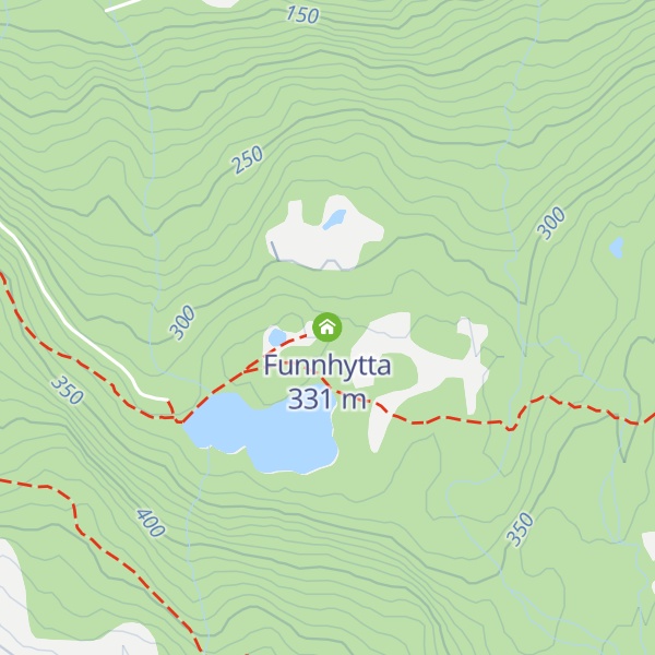 Map of Funnhytta