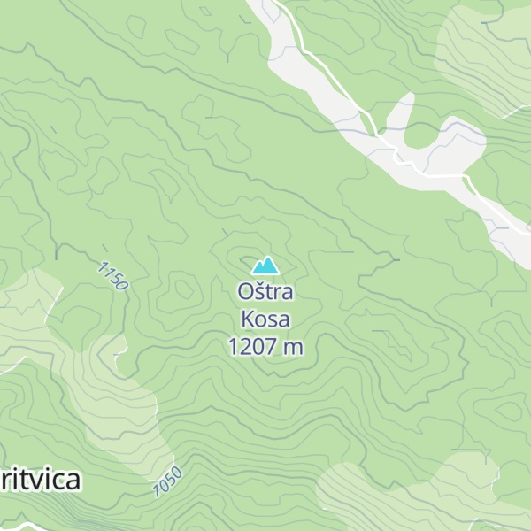 Map of Oštra Kosa