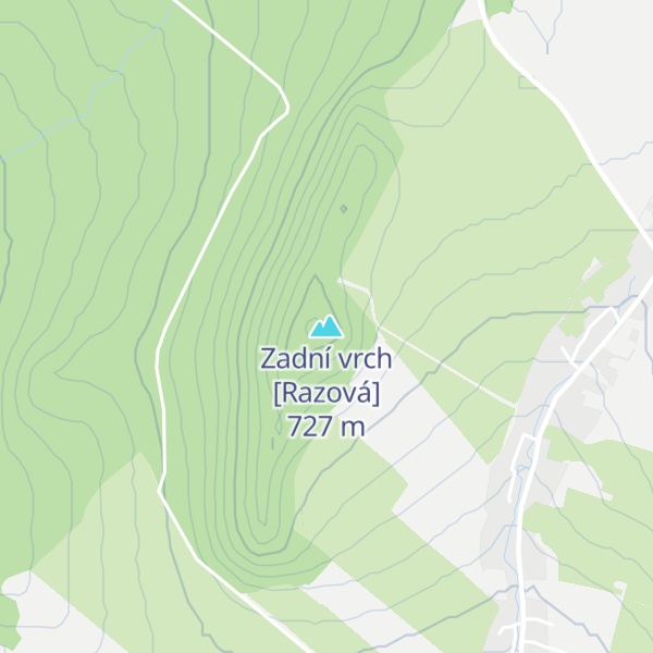 Map of Zadní vrch [Razová]