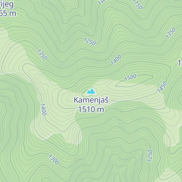 Map of Kamenjaš
