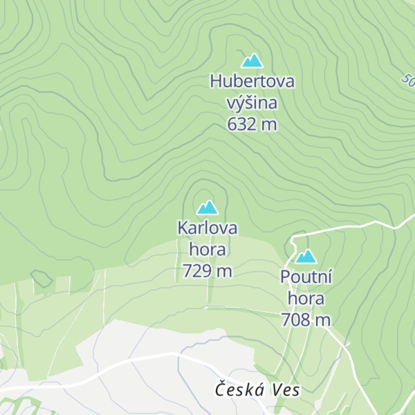 Map of Karlova hora